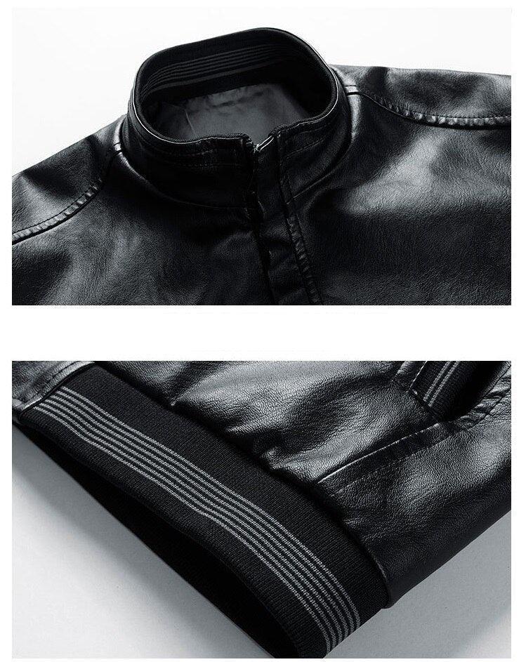 Jaqueta Masculina em Couro P.U - EleganceCoat / Encontre o Equilíbrio Perfeito entre Estilo e Conforto!