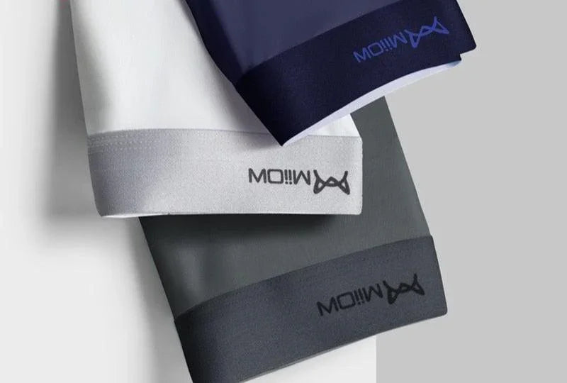 3Pcs Cueca em Seda Gelo (Antibacteriana)