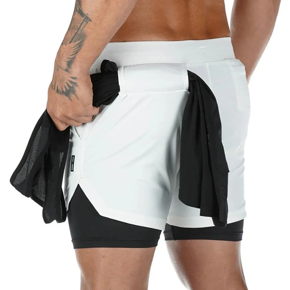 Shorts Masculino 2 em 1 com Suporte Para celular - ProSport / Estilo e Funcionalidade em um Só Produto!