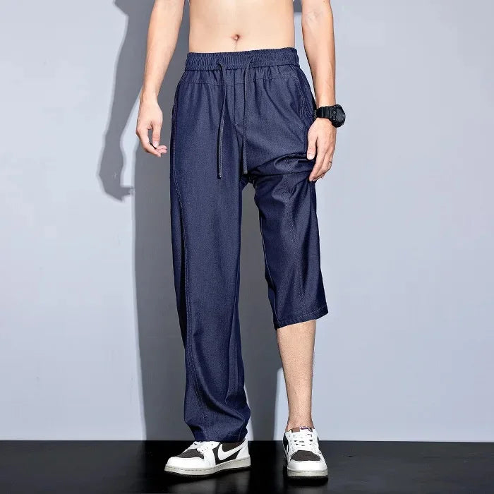 Calça Jeans Masculina SubZero™ em Algodão com Tecnologia Resfriadora / Conforto Máximo Até nos Dias Mais Quentes