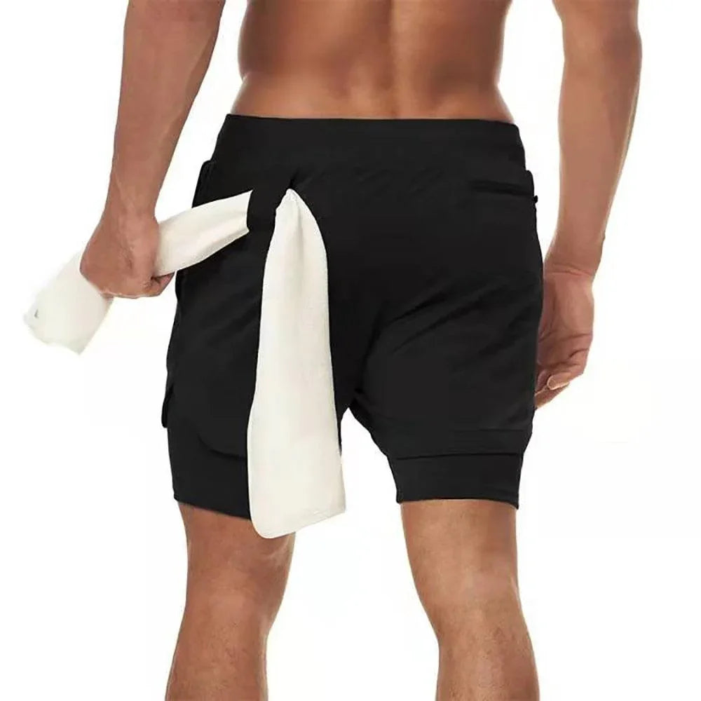 Shorts Masculino 2 em 1 com Suporte Para celular - ProSport / Estilo e Funcionalidade em um Só Produto!