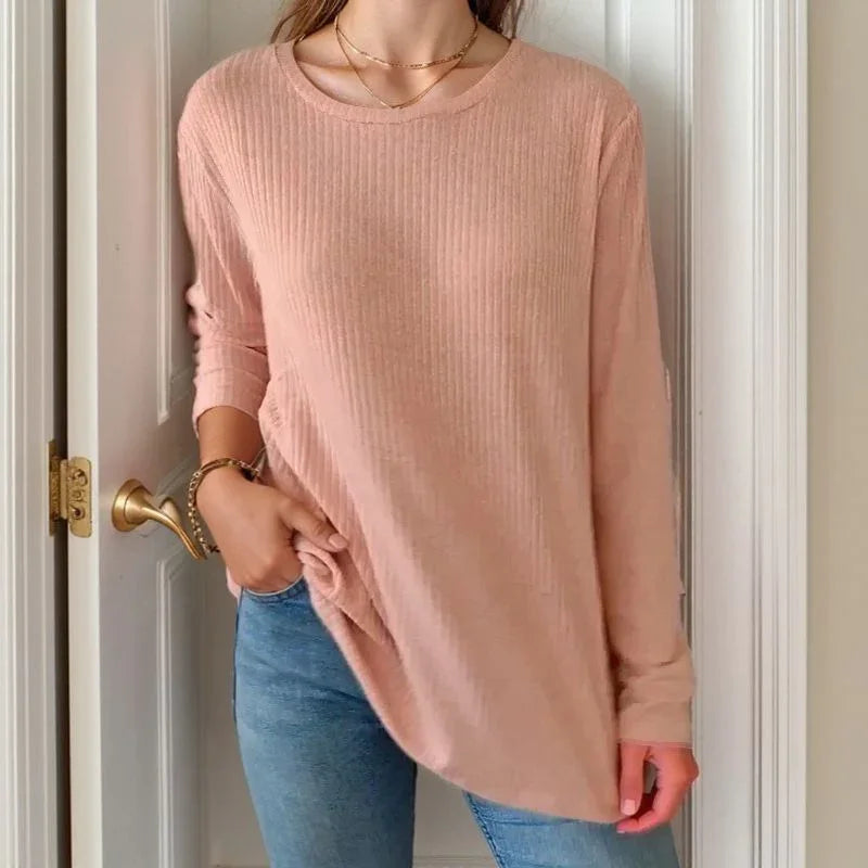 Suéter Dondoca™ em Tecido Canelado e Detalhes Laterais / Um Toque de Delicadeza que Combina com Todos os Momentos!