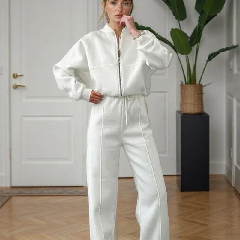 Conjunto Élan™ em Moletom Soft com Design Minimalista / Elegância Moderna e Conforto Premium Para Todas as Horas!