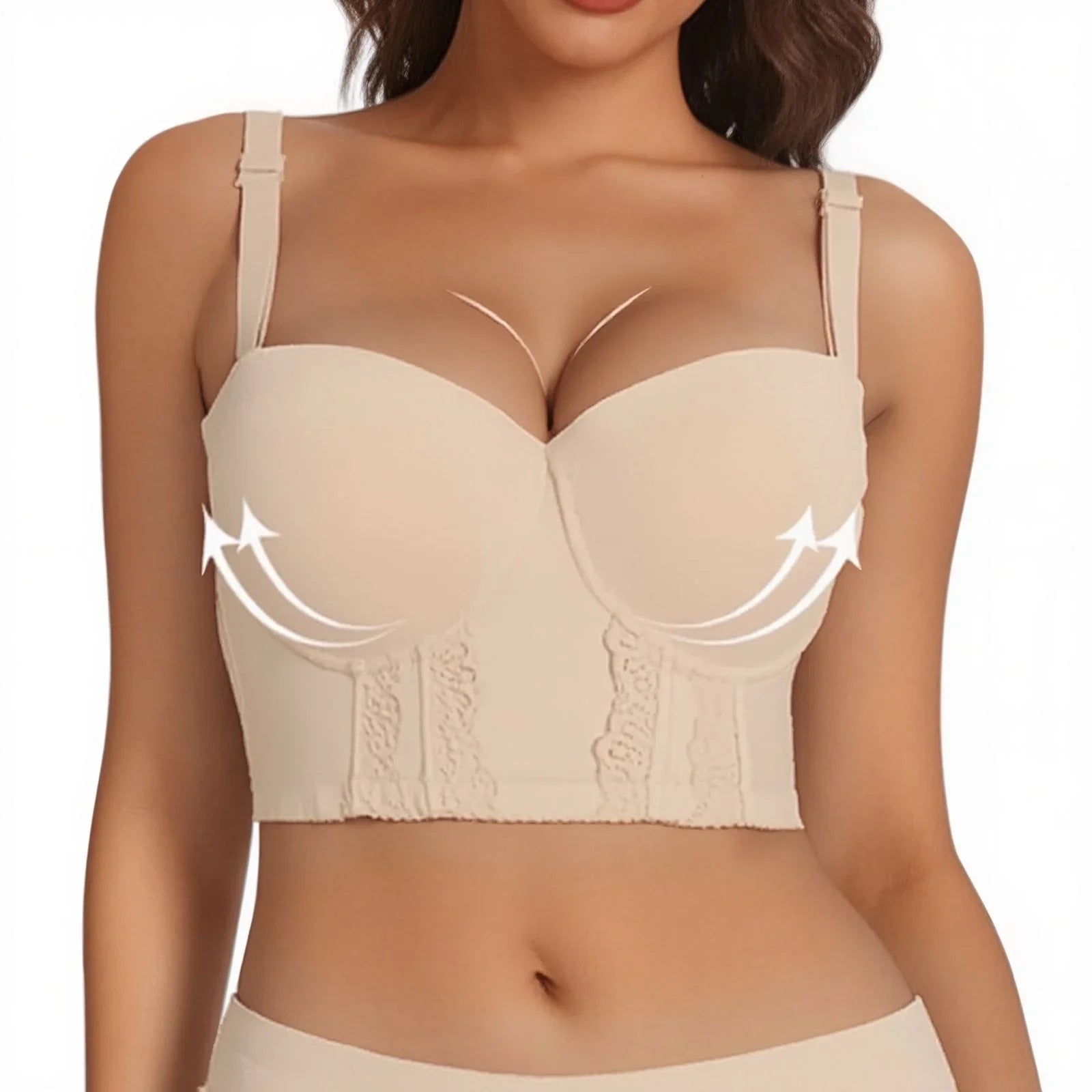 Sutiã Confort Plus™ com Efeito Silicone e Suporte Máximo / Chega de Lutar com Sutiãs que Não Acompanham o Peso dos Seus Seios!