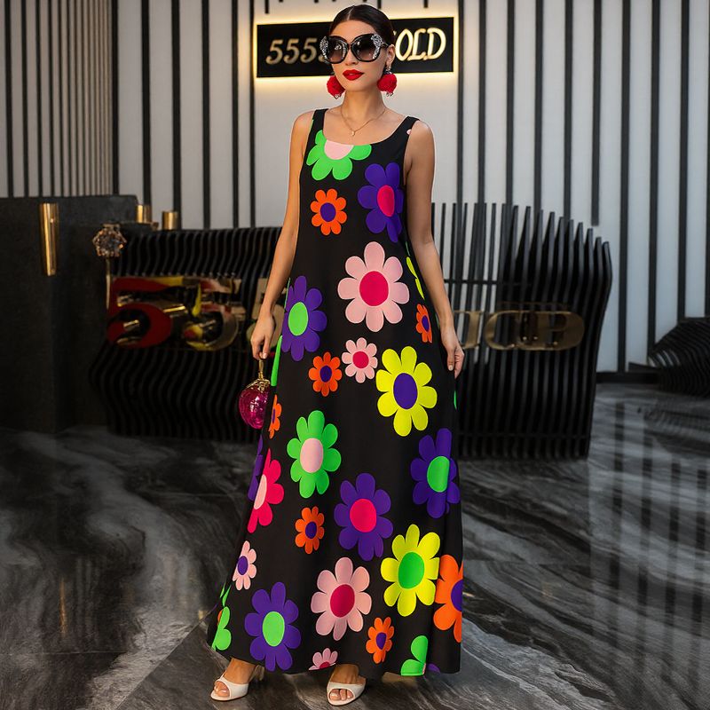 Vestido Flora™ com Estampa Floral Vibrante / Para Mulheres que Exalam Energia e Charme!