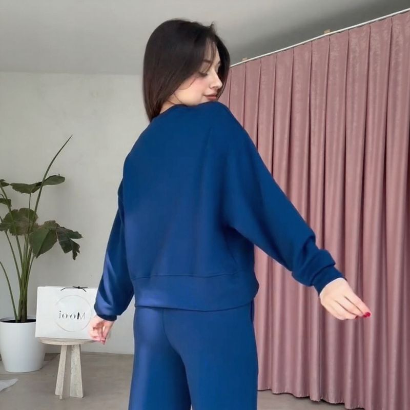 Conjunto em Moletom Hermoza™ Tecido Macio com acabamento Aveludado / Minimalismo Sofisticado para Todos os Dias!