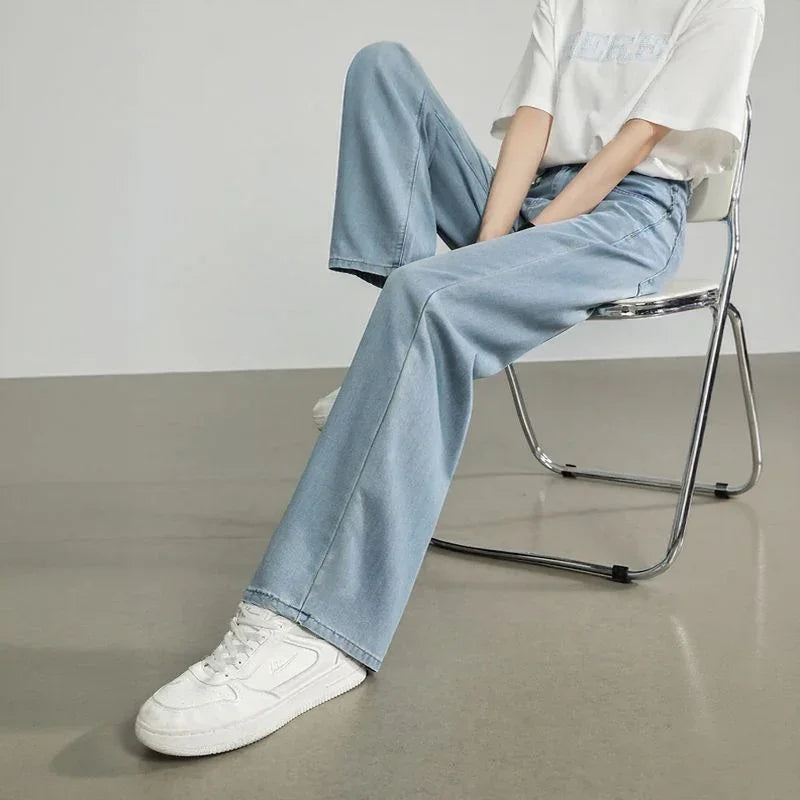 Calça Jeans Meghan™ com Modelagem Relax Premium / A Mais Soltinha, Leve e Versátil que Você Vai Vestir!