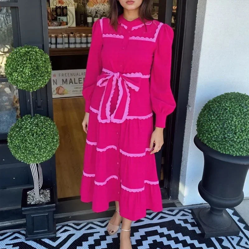 Vestido Walga™ Estilo Retrô Europeu em Veludo Cotelê/ O Charme Atemporal da Moda Alemã para Mulheres Únicas!