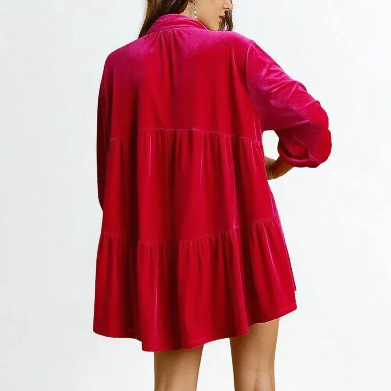 Camisa Elisabette™ em Veludo Acetinado Premium / Elegância Atemporal com Toque Macio e Caimento Sofisticado