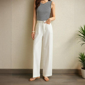 Calça Naomi™ em Viscose Premium com Toque de Modal / Porque Você Merece Conforto com Estilo Refinado!