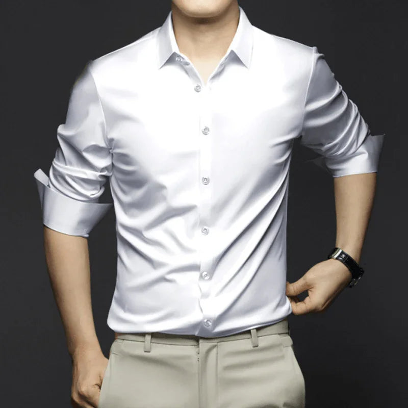 Camisa Social Alto Padrão IceSublime em Seda Gelo