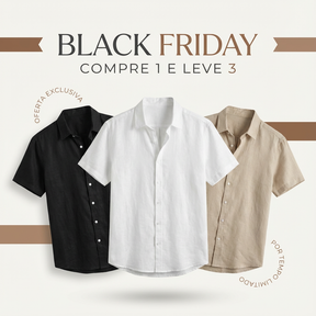 [COMPRE 1 E LEVE 3] Camisa Sospiro™ em Linho de Algodão Leve / Um Toque de Frescor e Minimalismo Premium!
