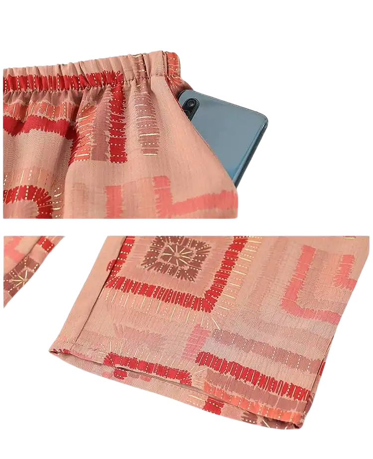 Conjunto Harmonia™ com Estampa Retrô-Chic / O Equilíbrio Perfeito Entre Estilo e Conforto Diário!