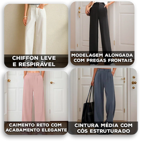 Calça Naomi™ em Viscose Premium com Toque de Modal / Porque Você Merece Conforto com Estilo Refinado!