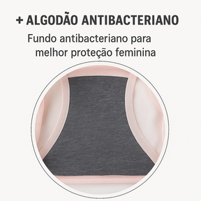 [COMPRE 5, LEVE 10] Kit de Calcinhas Seraphine™ Design Sem Costura om Forro Antibacteriano e Toque Gelado!