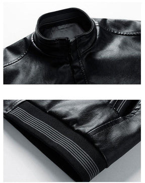 Jaqueta Masculina em Couro P.U - EleganceCoat / Encontre o Equilíbrio Perfeito entre Estilo e Conforto!