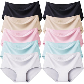[COMPRE 5, LEVE 10] Kit de Calcinhas Seraphine™ Design Sem Costura om Forro Antibacteriano e Toque Gelado!
