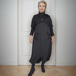 Vestido Mocha Breeze™ em Nylon com Amarração nas Costas  / O Novo Clássico da Estética Urbana!