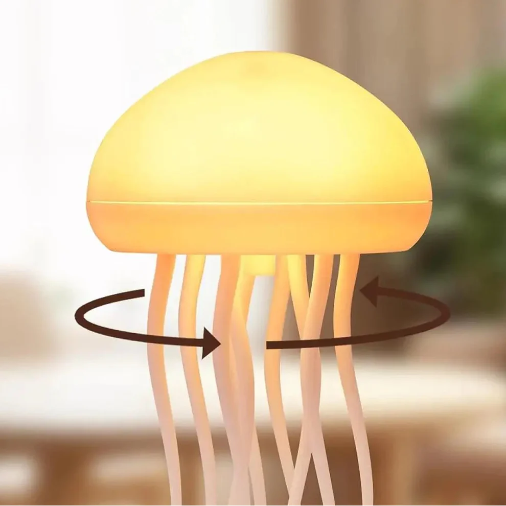 Luminária Medusa™ com Sensor de Som e Cores Dinâmicas / O Charme do Fundo do Mar em Seu Quarto