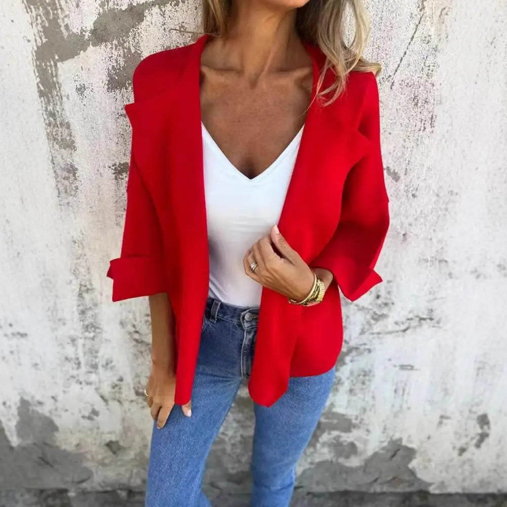 Cardigan Belluno™ Estilo Blazer em Viscose Rústica / Sofisticação Atemporal com Conforto e Charme Artesanal!