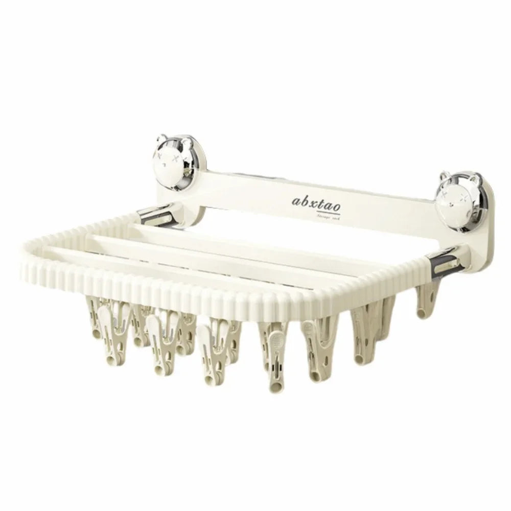 Varal Retrátil de Parede Modern Lar™ com Fixação por Ventosa / Economia de Espaço para Apartamentos e Casas Modernas!