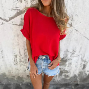 [COMPRE 2, LEVE 3] Blusa Allegra™ em Viscose Rústica com Caimento Despojado / Charme Simples que Combina com Tudo!