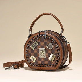 Bolsa Celine™ com Formato Redondo e Emblemas de Luxo / Praticidade e Elegância para Mulheres Autênticas