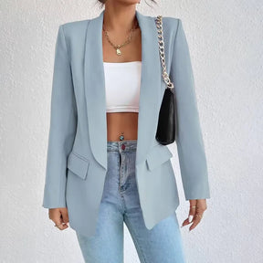 Blazer Amanda™ de Alfaiataria com Lapela Clássica / Do Casual ao Poder: A Peça que Eleva Qualquer Produção!