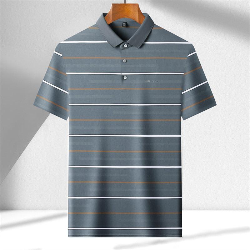 Camiseta Polo em Seda Gelo Respirável - StyleLine / Elegância e Frescor se Unem na Nossa nova Camiseta Polo!!!
