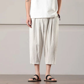 Calça Torino™ em Linho de Algodão Leve / O Toque Sofisticado da Moda Europeia que Inspira o Verão Brasileiro!