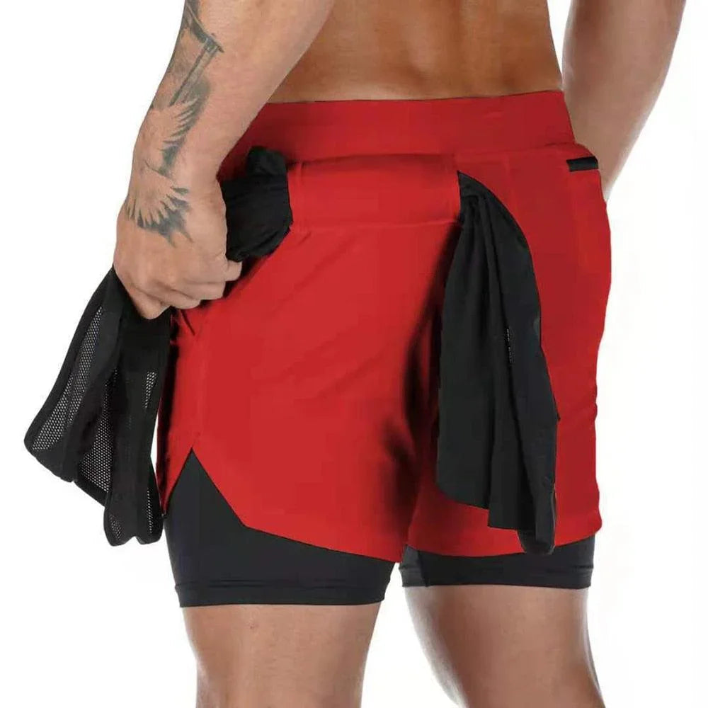 Shorts Masculino 2 em 1 com Suporte Para celular - ProSport / Estilo e Funcionalidade em um Só Produto!