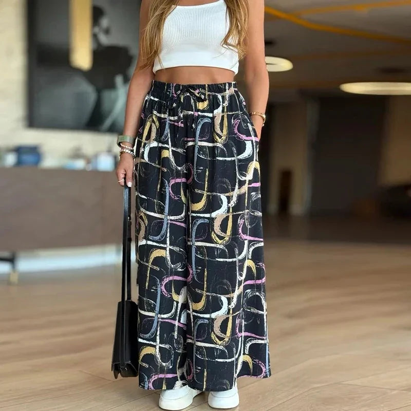 Calça Pantalona Julieta™ em Viscose Leve e Caimento Confort / Leveza e Sofisticação em Cada Movimento!