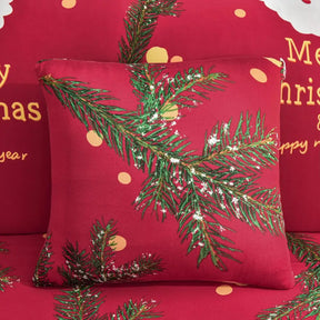 Capa de Sofá Natalina Modern Lar™ em Spandex de Alta Elasticidade / Decoração Instantânea que o seu Natal Merece! + Fronha de Brinde