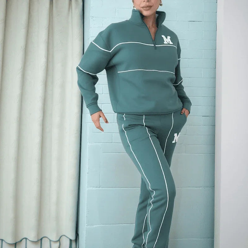 Conjunto Erin™ em Moletinho Ultra Macio e Modelagem Confort / Elegância Minimalista para Seus Dias Mais Tranquilos!