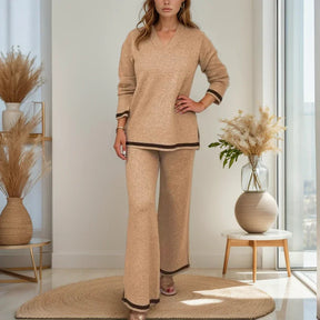 Conjunto Boston™ em Malha de Moletinho Soft com Detalhes Contrastantes / Conforto e Estilo que Se Encontram no Look Perfeito!