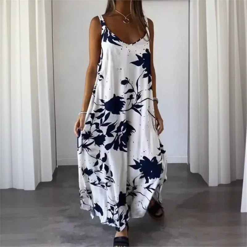 Vestido Floralis™ com Estampa Artística Floral e Modelagem Fluida / Para Mulheres que se Movem com Leveza e Estilo!