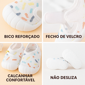 [COMPRE 1 E LEVE 2] Tênis de Bebê BabyComfort™ com Proteção Anatômica Flexível e Solado Antiderrapante / O Primeiro Passo com Conforto e Segurança!