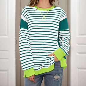 Moletom Anabelle™ com Estilo Retrô-Chic e Cores Contrastantes / O Básico Nada Comum que Veste Atitude!