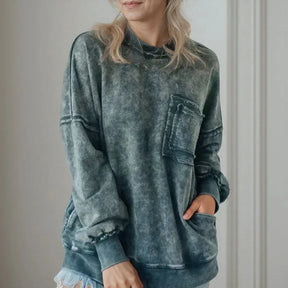 Moletom UrbanMuse™ com Lavagem Estonada e Modelagem Solta / Estilo Despojado com Toque de Arte e Conforto Acolhedor!