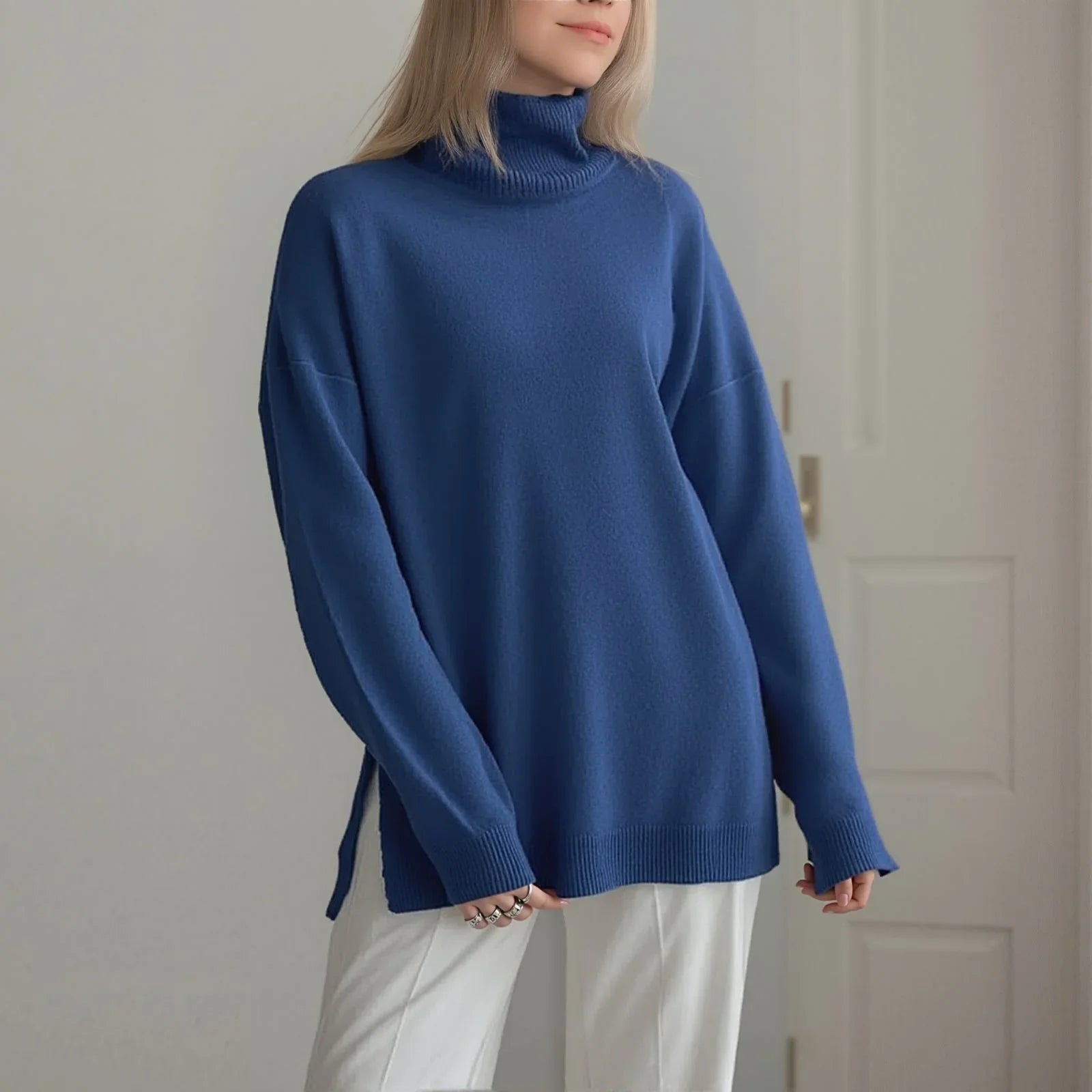 Blusa Capadócia™ em Tricô com Gola Alta / Elegância Atemporal com Toque de Sofisticação Contemporânea!