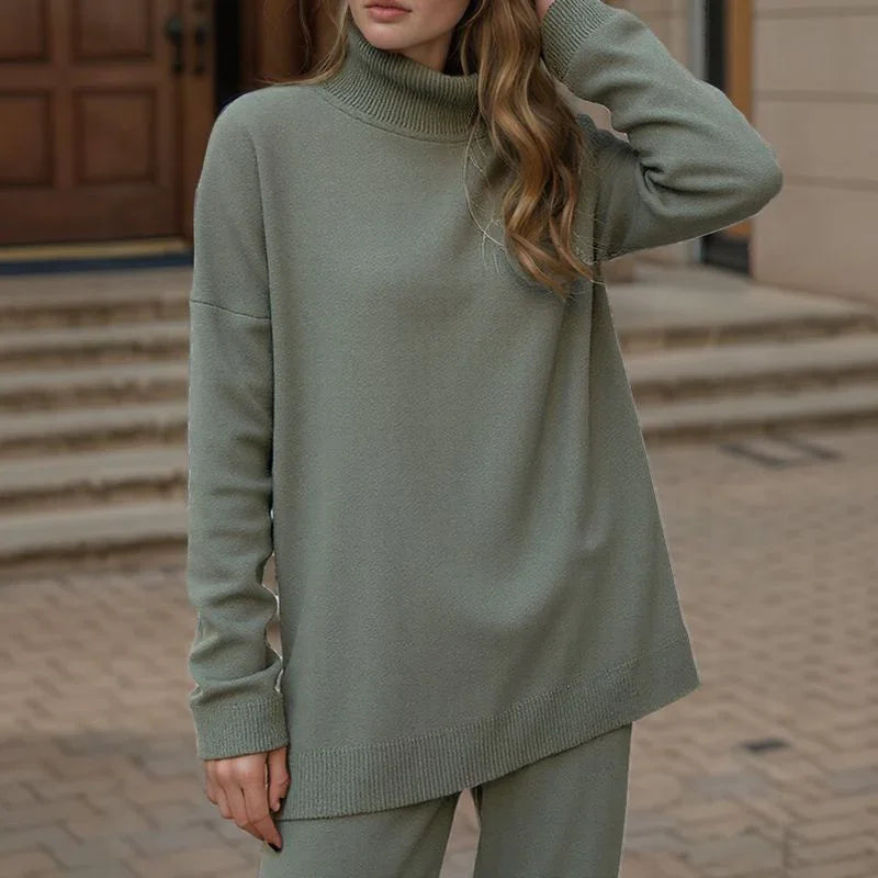 Blusa Capadócia™ em Tricô com Gola Alta / Elegância Atemporal com Toque de Sofisticação Contemporânea!