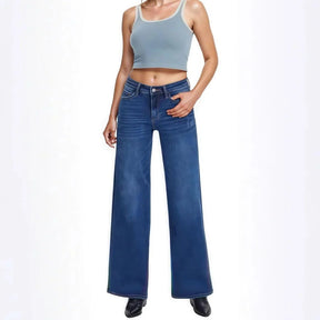 Calça Jeans Marcela™ com Elastano Confort e Corte Baggy Moderno / Conforto Real para Corpos de Mulheres Reais!