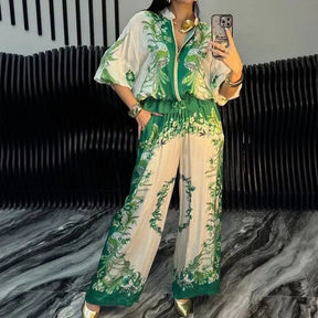 Conjunto Saori™ em Tecido Leve com Brilho Acetinado / Um Toque Cultural e Contemporâneo para Mulheres de Estilo Leve e Autêntico!