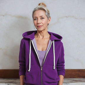 Casaco Longo Lunna™ em Moletom com Capuz Aconchegante/ Estilo Casual Chique para Todos os Momentos.