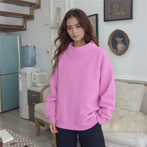 Moletom Aurora™ em Malha Premium com Gola Alta Estruturada / Conforto Minimalista com Toque de Sofisticação!