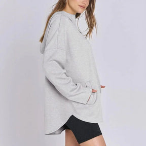 Moletom Estilo Túnica Aurelia™ em Malha Premium com Zíper ¼ / Sofisticação Descomplicada para Todas as Estações