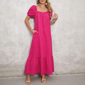 Vestido Campestre Lolita™ em Algodão Misto com Manga Bufante / O Rústico Elegante que Transforma Simplicidade em Estilo!