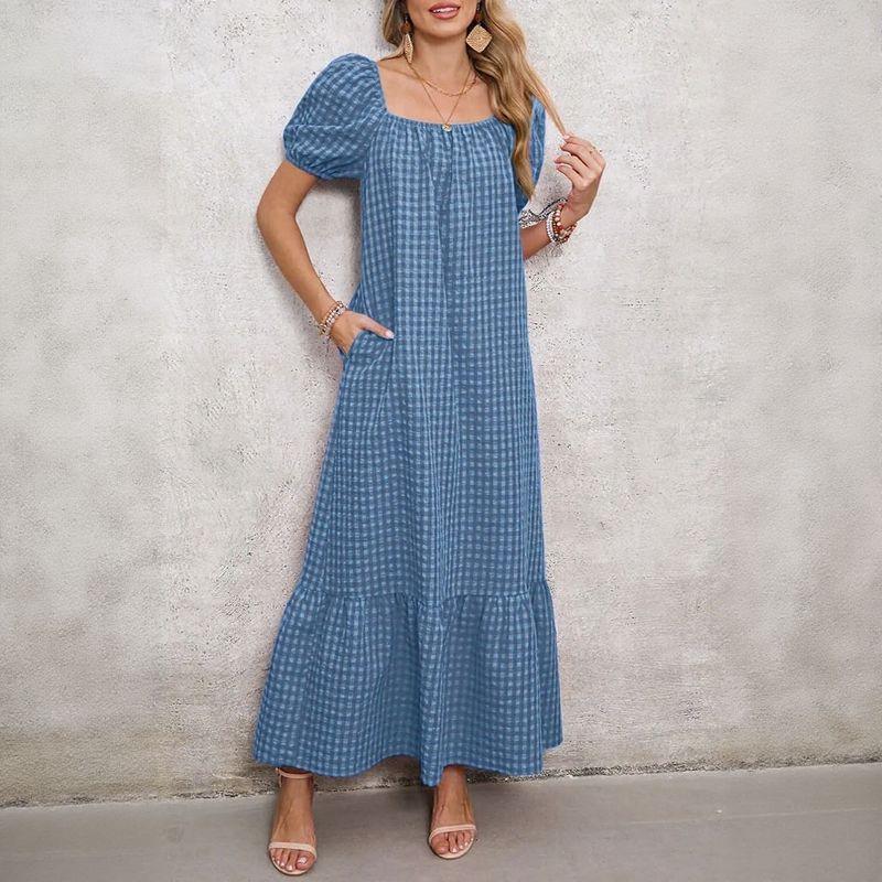 Vestido Campestre Lolita™ em Algodão Misto com Manga Bufante / O Rústico Elegante que Transforma Simplicidade em Estilo!