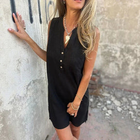 Vestido Mallorca™ em Linho de Algodão com Caimento Confortável / O Minimalismo em Forma de Estilo para Todas as Horas