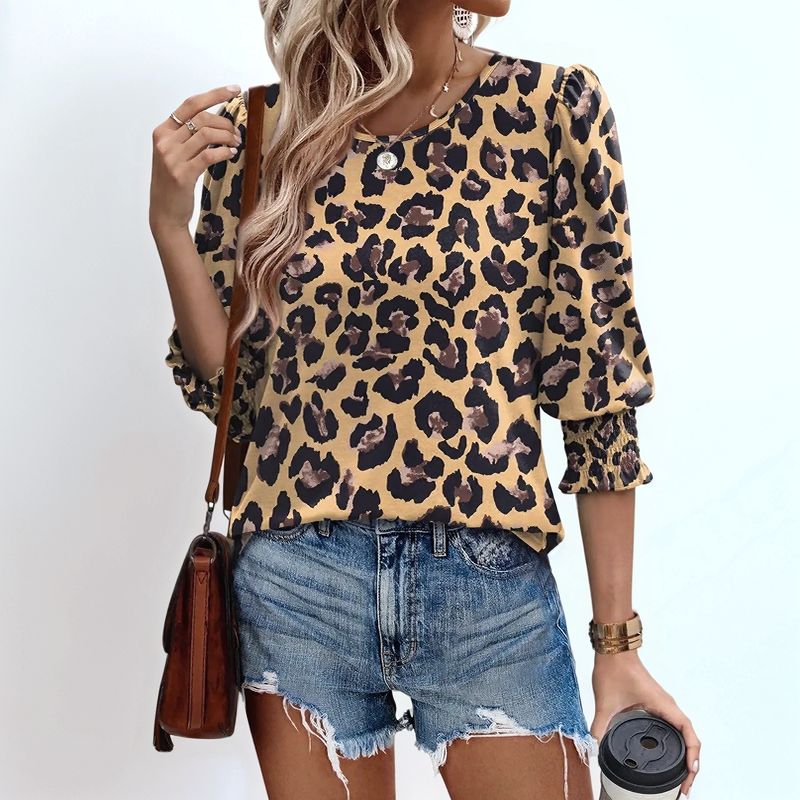 [COMPRE 1, LEVE 2] Blusinha Meriva™ com Punhos Franzidos e Estampas Exclusivas / Charme Atemporal para Todos os Momentos!